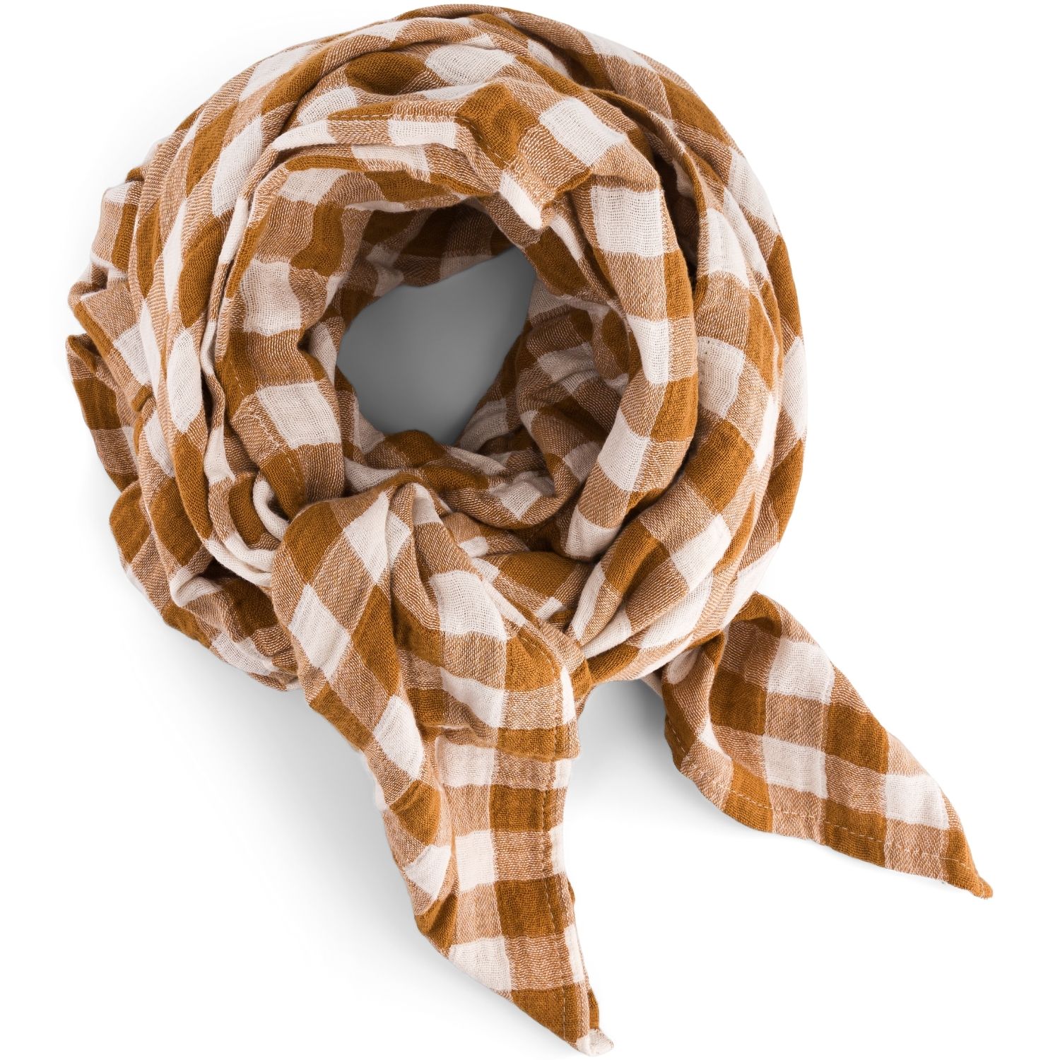 Lange Bianca Vichy Caramel (70 x 70 cm) (Rose in April) - Image 5