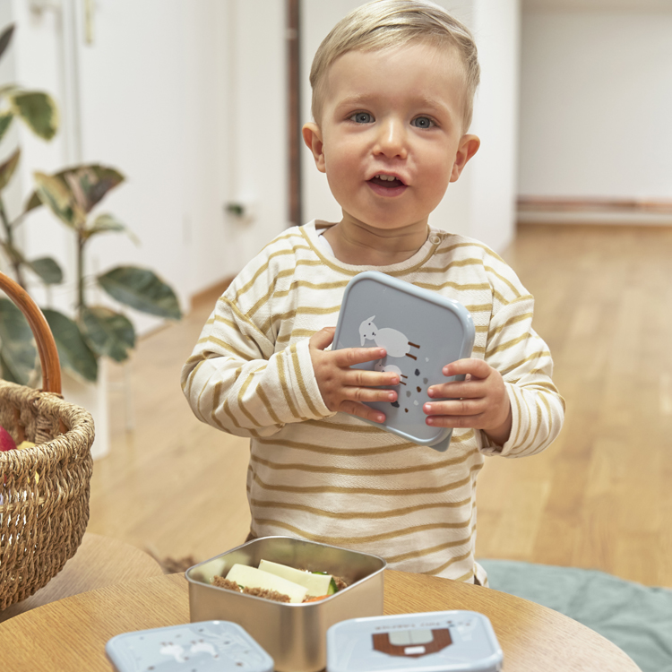 Lot de 3 boîtes à goûter Tiny Farmer bleu (Lassig) - Image 4