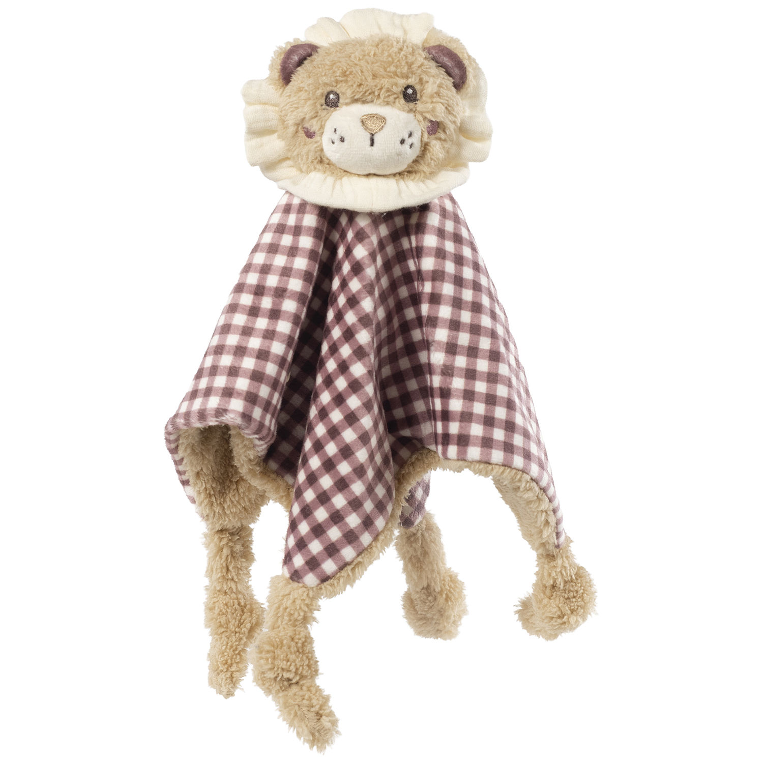 Walking Mum - Doudou Lion Gala Cerise (25 cm)