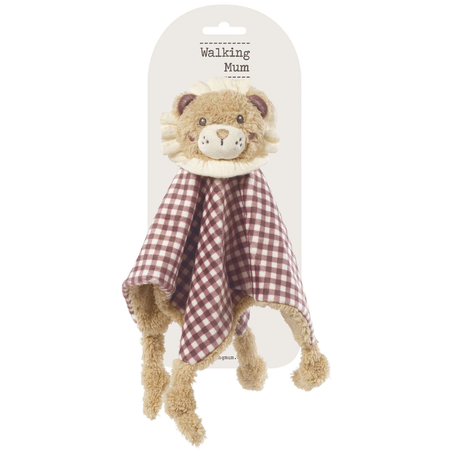 Doudou Lion Gala Cerise (25 cm) (Walking Mum) - Image 3