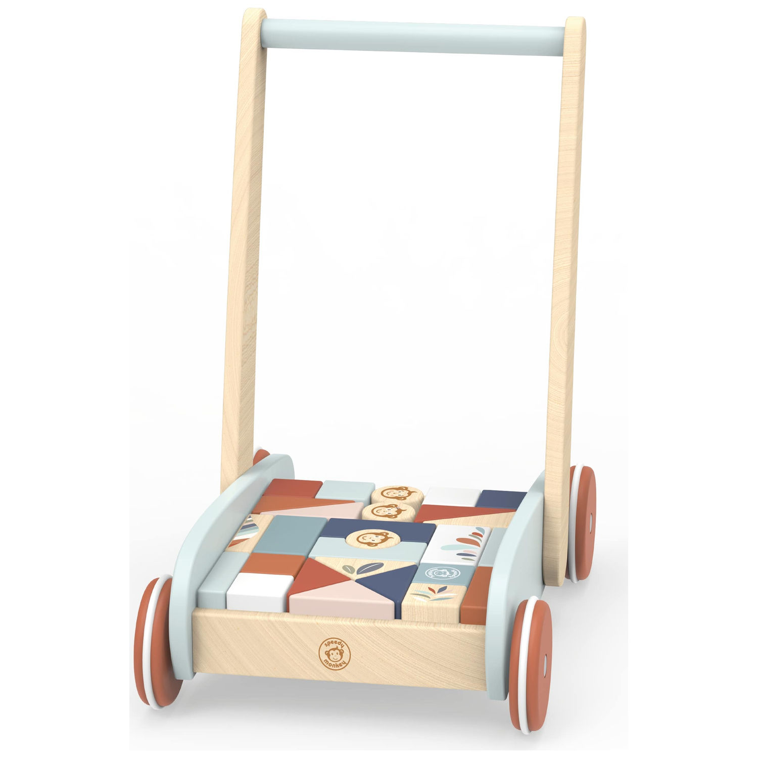 Chariot de marche et jeu des formes (27 blocs) (Speedy Monkey) - Image 3