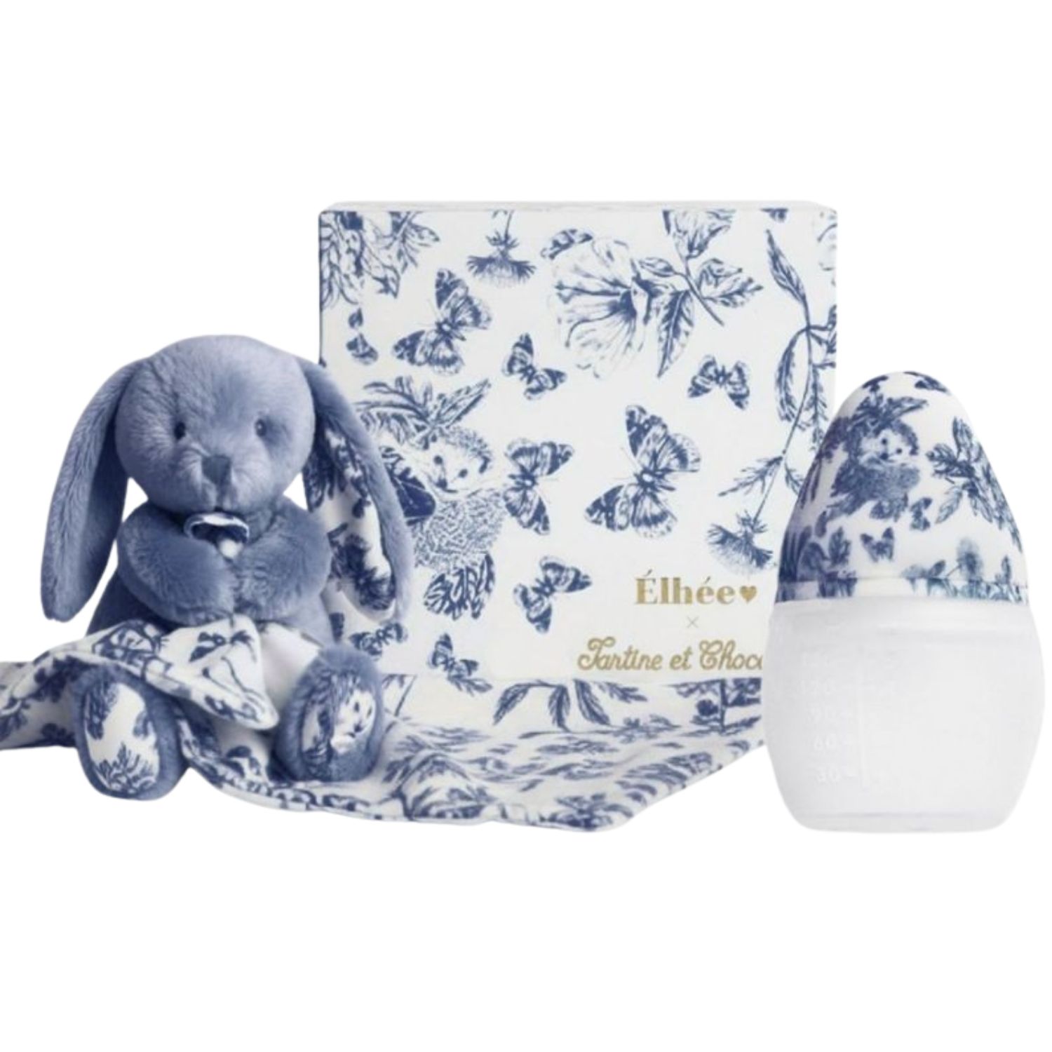 Coffret Biberon et doudou X Tartine et Chocolat Bleu (Elhée) - Couverture