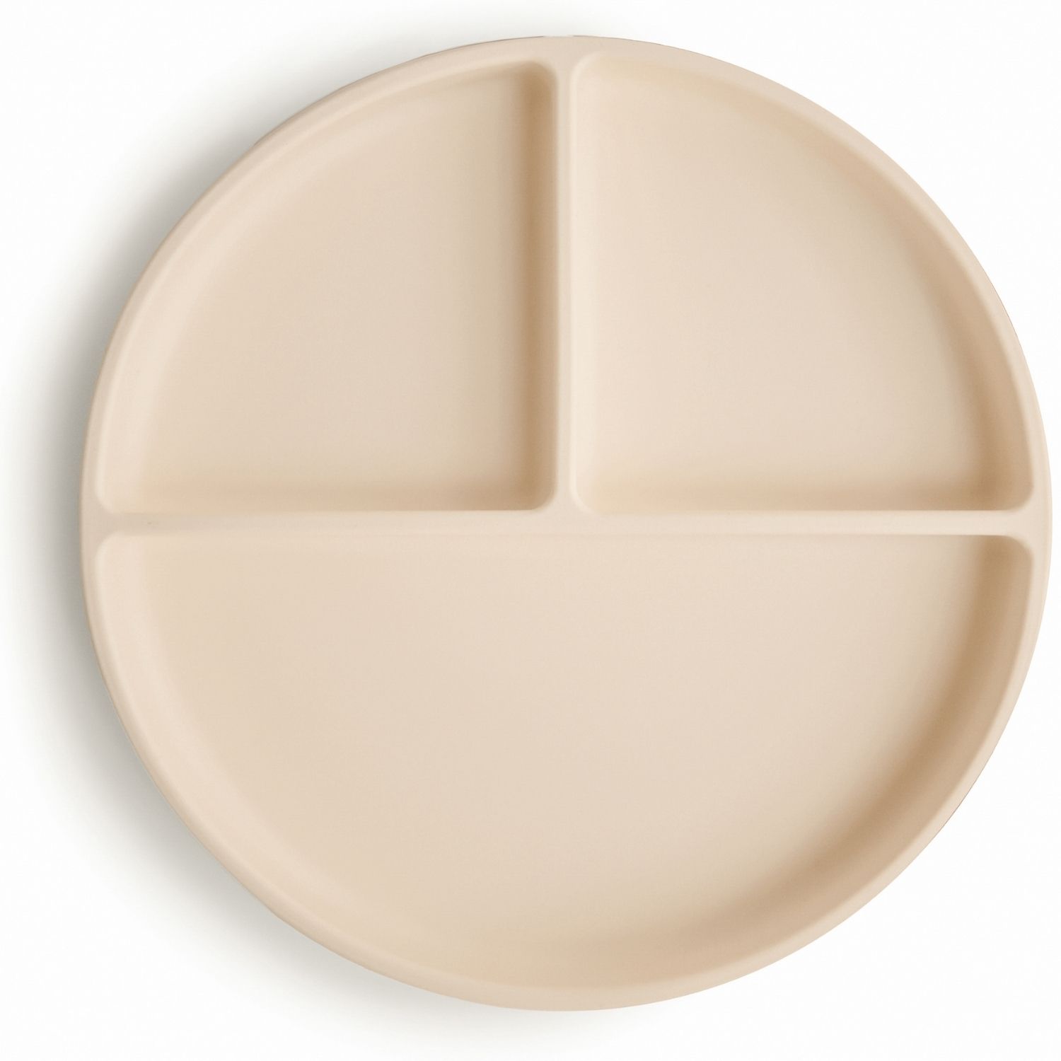 Mushie - Assiette à compartiments en silicone avec ventouse Shifting Sand