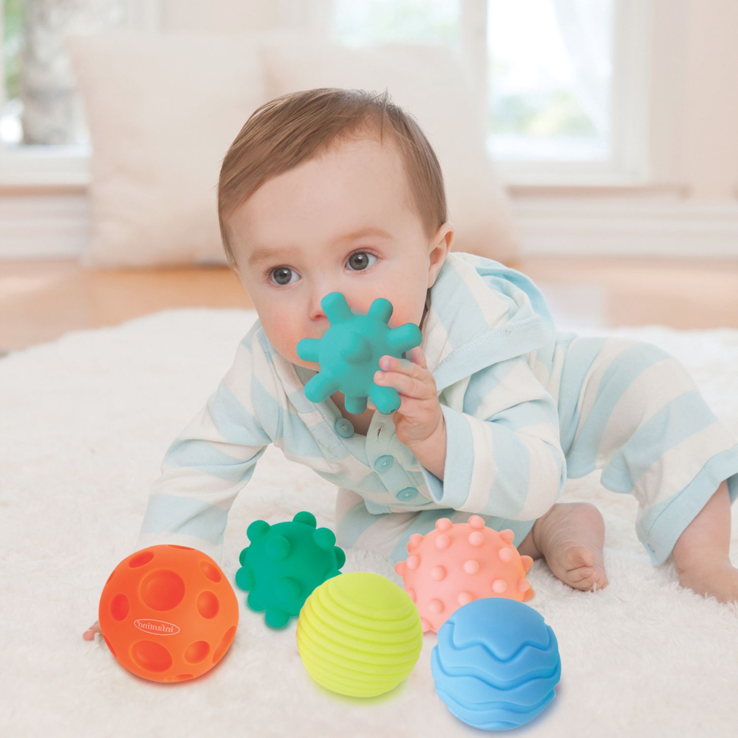 Set de 6 balles sensorielles (Infantino) - Image 1