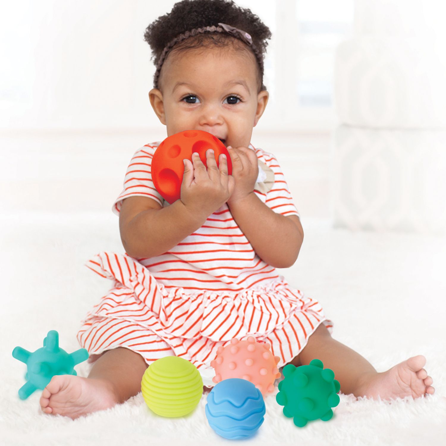Set de 6 balles sensorielles (Infantino) - Image 2