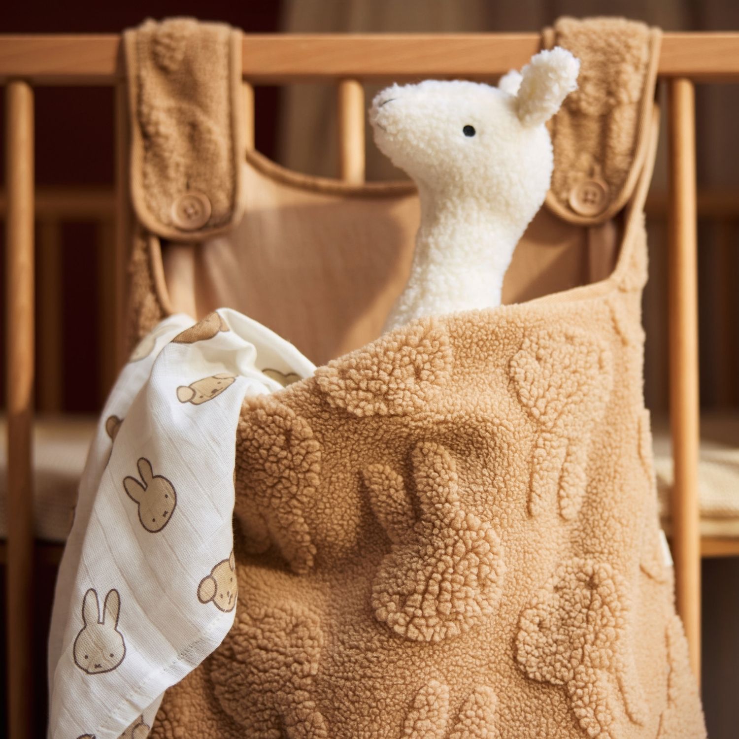 Sac de rangement Miffy Jacquard Teddy Biscuit (Jollein) - Image 3