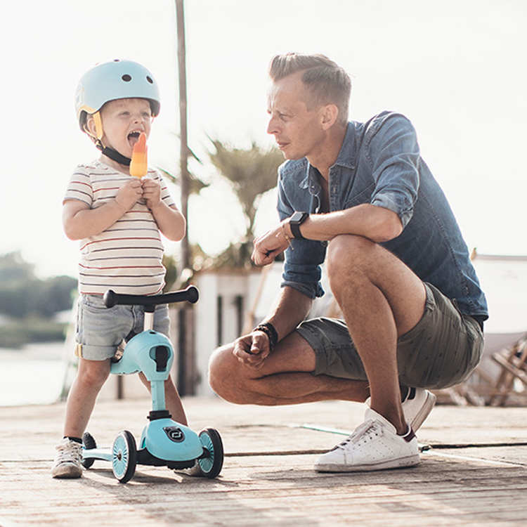 Porteur évolutif en trottinette Highwaykick 1 bleu (Scoot And Ride) - Image 1