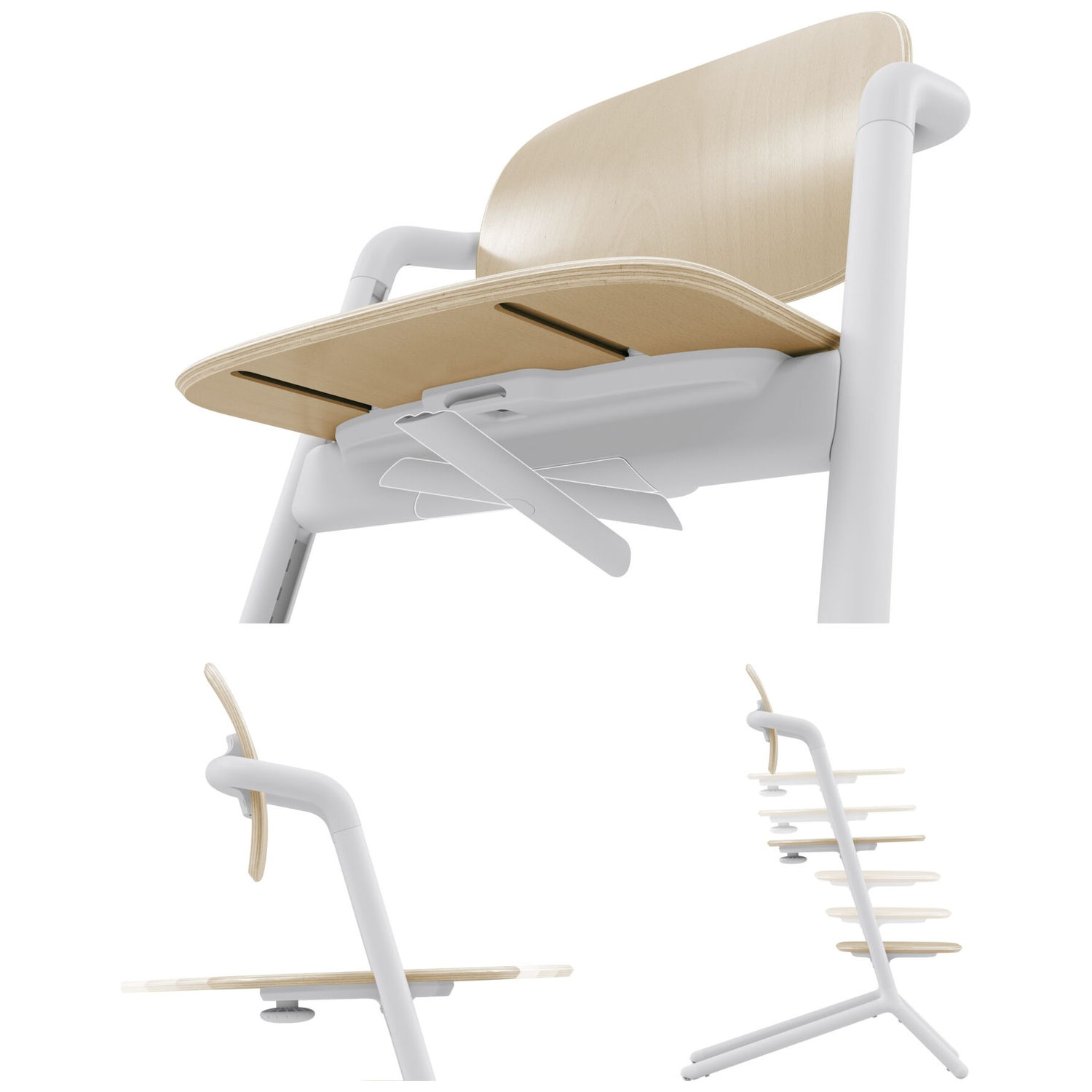 Chaise haute évolutive 4 in 1 Lemo 2 Sand White (Cybex) - Image 6