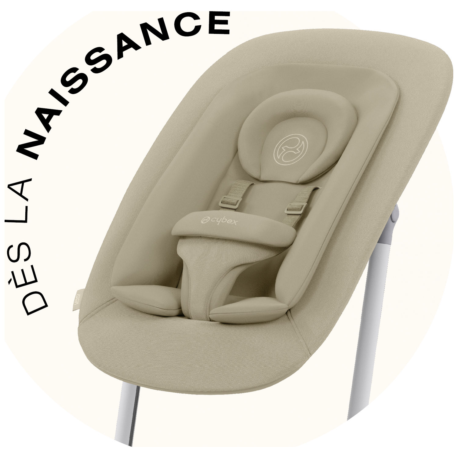 Chaise haute évolutive 4 in 1 Lemo 2 Sand White (Cybex) - Image 7