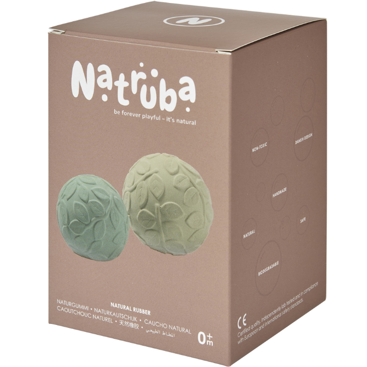 Lot de 2 balles sensorielles vertes (Natruba) - Image 6