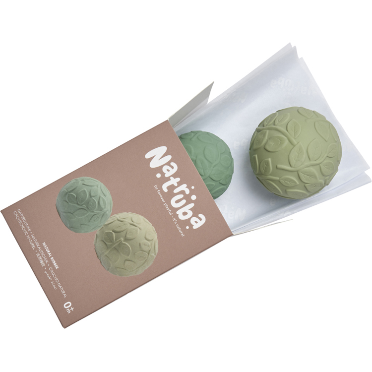 Lot de 2 balles sensorielles vertes (Natruba) - Image 7