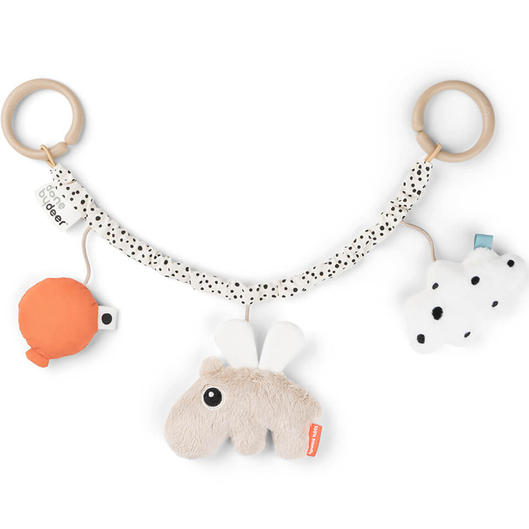 Chaîne d'activités pour poussette Happy clouds sable (Done by deer) - Image 1