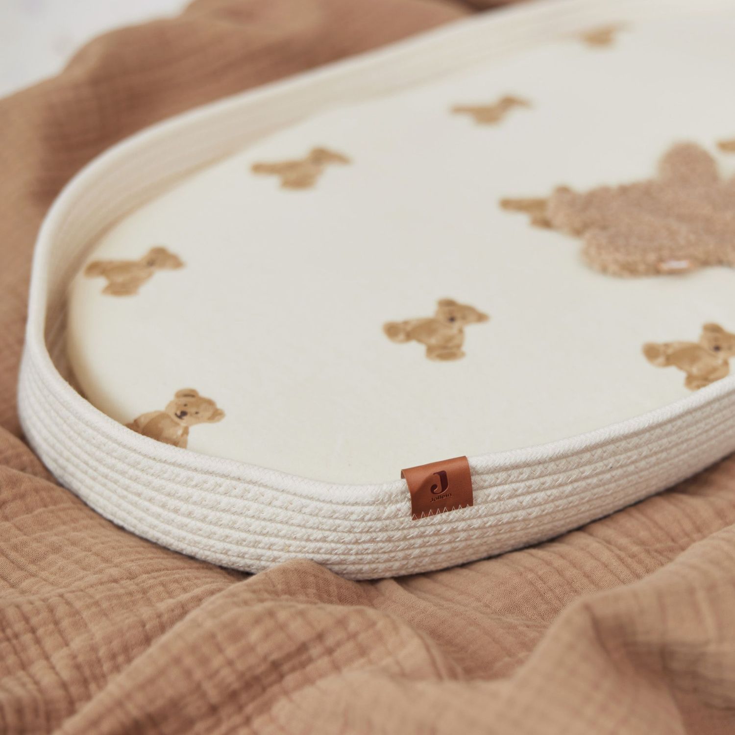Drap housse de berceau ours Teddy Bear (40 x 80 cm) (Jollein) - Image 3