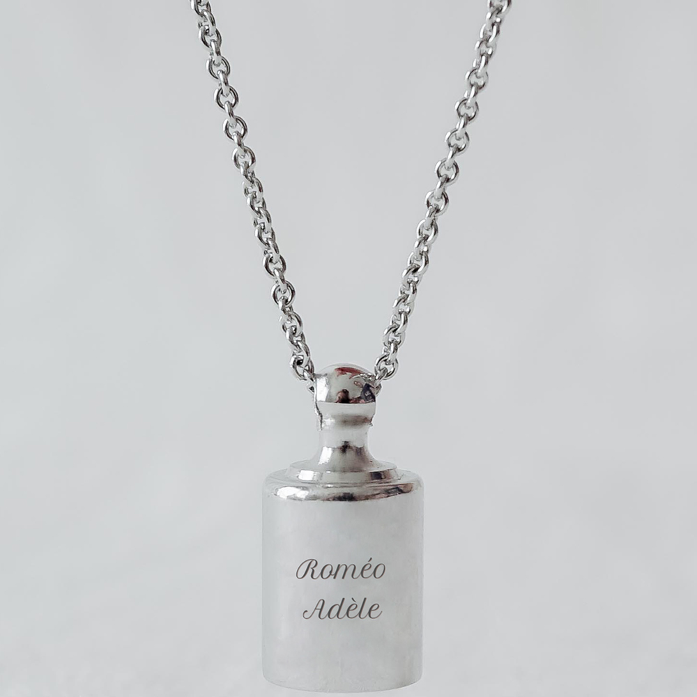 Mon Petit Poids - Collier personnalisable argenté rhodié