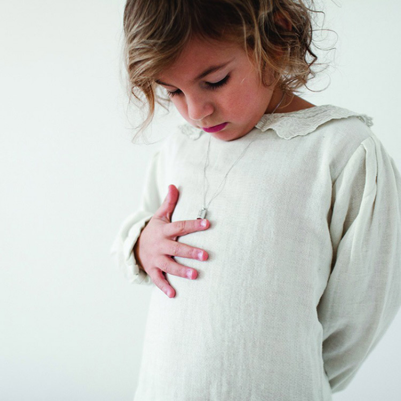 Collier personnalisable argenté rhodié (Mon Petit Poids) - Image 1