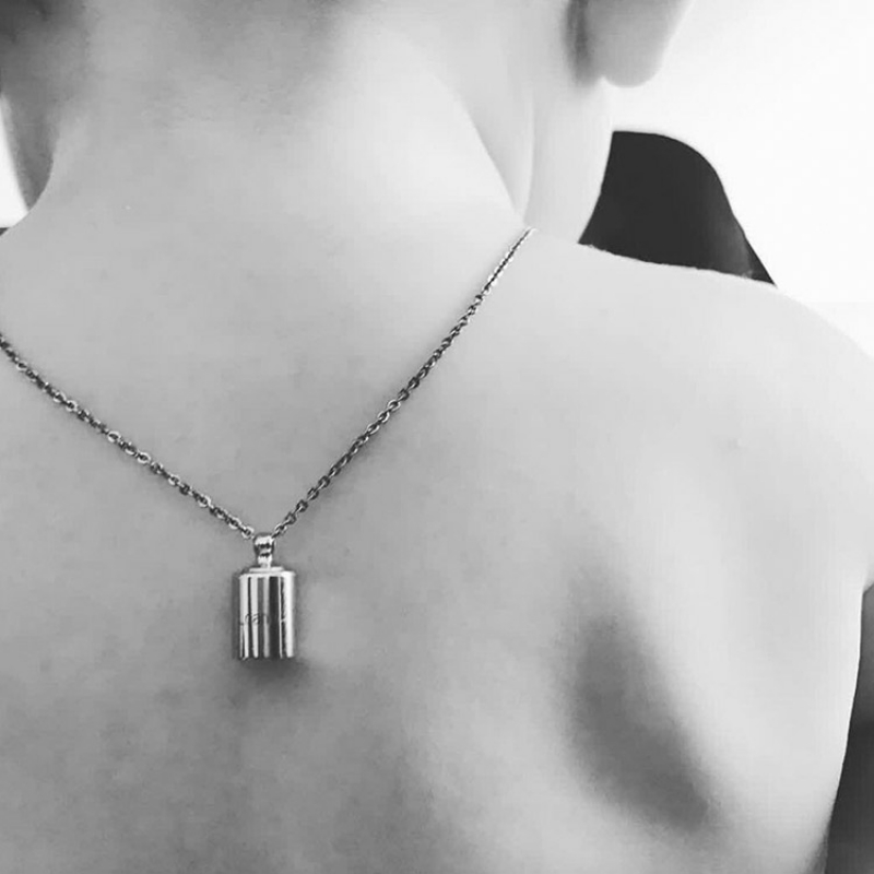 Collier personnalisable argenté rhodié (Mon Petit Poids) - Image 2