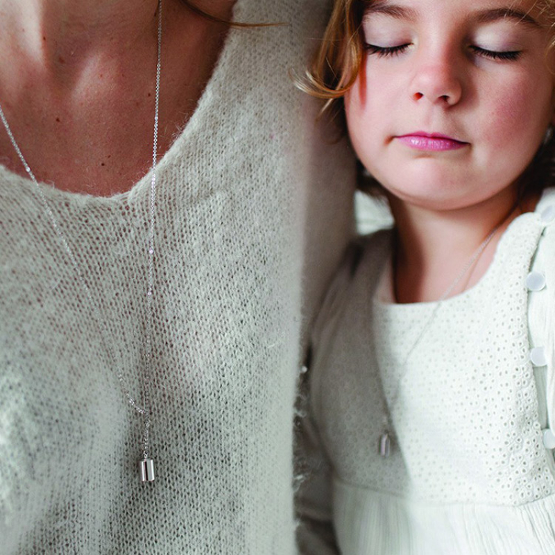 Collier personnalisable argenté rhodié (Mon Petit Poids) - Image 3