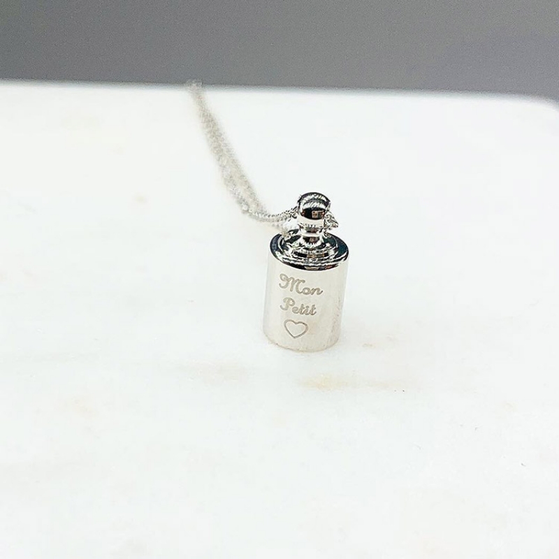 Collier personnalisable argenté rhodié (Mon Petit Poids) - Image 4