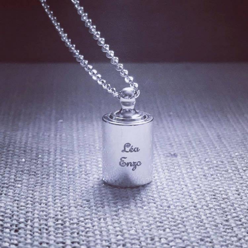 Collier personnalisable argenté rhodié (Mon Petit Poids) - Image 5