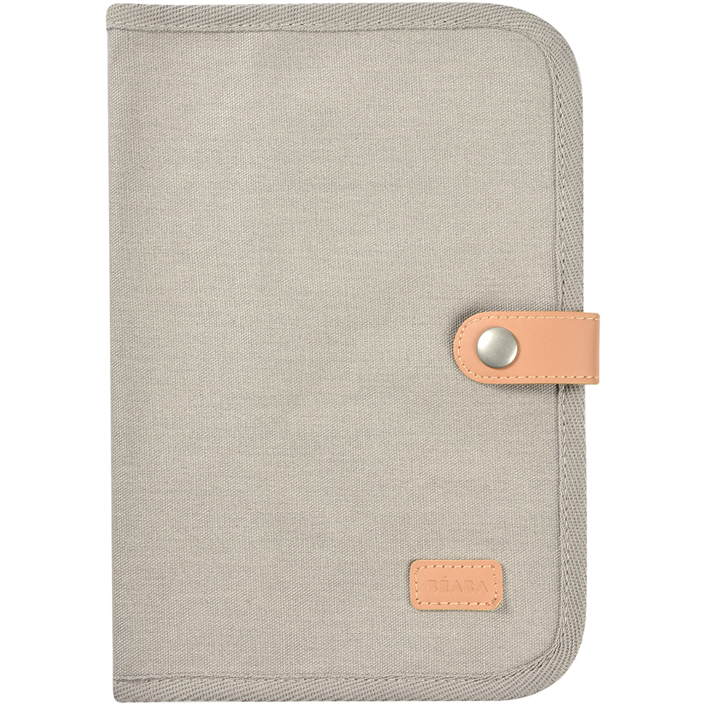 Béaba - Protège carnet de santé Canvas gris perle