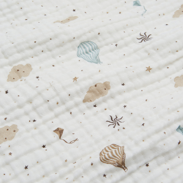 Couverture en mousseline de coton bio Dreamland (100 x 100 cm) (Cam Cam Copenhagen) - Image 1
