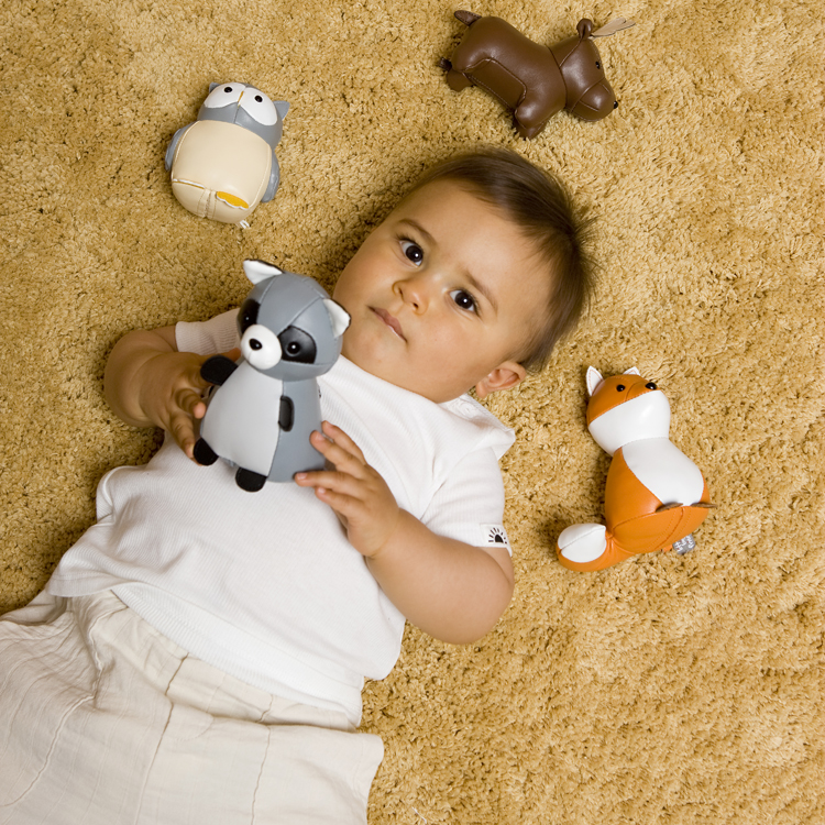 Little Big Friends - Hochet Denver le petit raton laveur Tiny Friends
