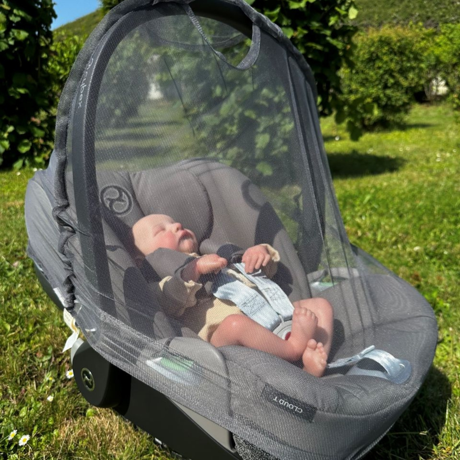 Moustiquaire pour siège-auto bébé MOSKITO LUXE dark grey (Kaiser) - Image 1