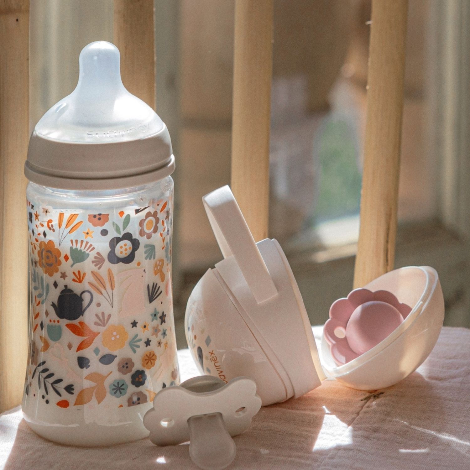 Biberon tétine SXPro M Wonderland Beige (270Ml) (Suavinex) - Image 5
