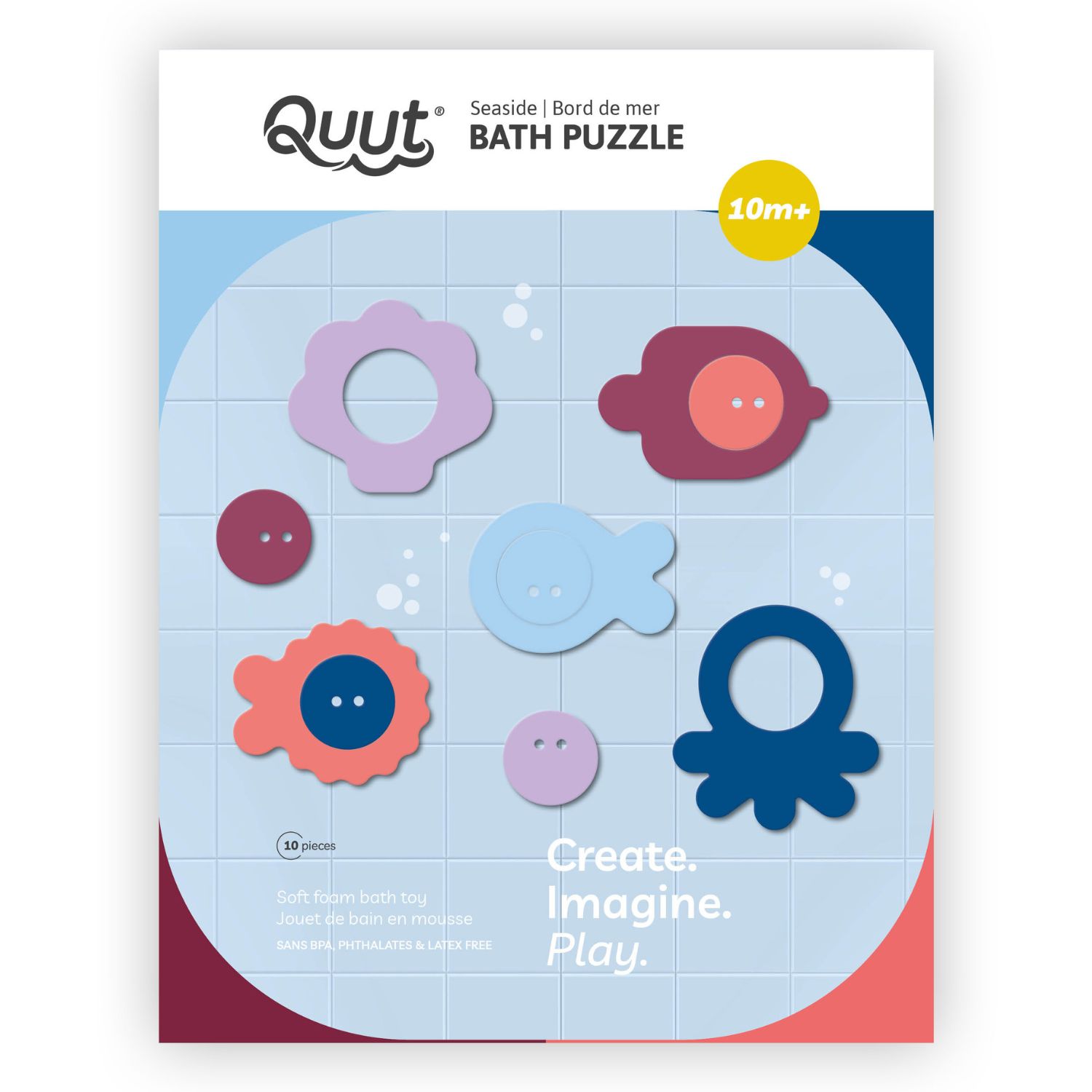 Quut - Puzzle de bain Bord de mer