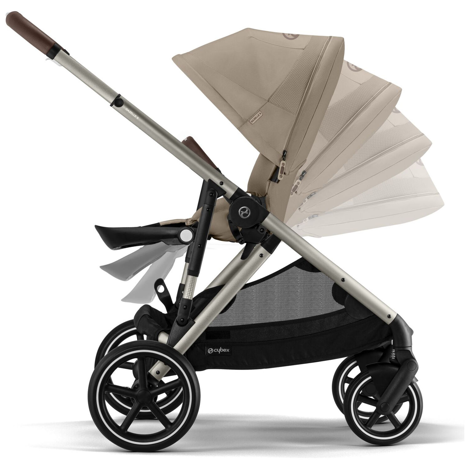 Poussette citadine Gazelle S Almond Beige (Cybex) - Image 4