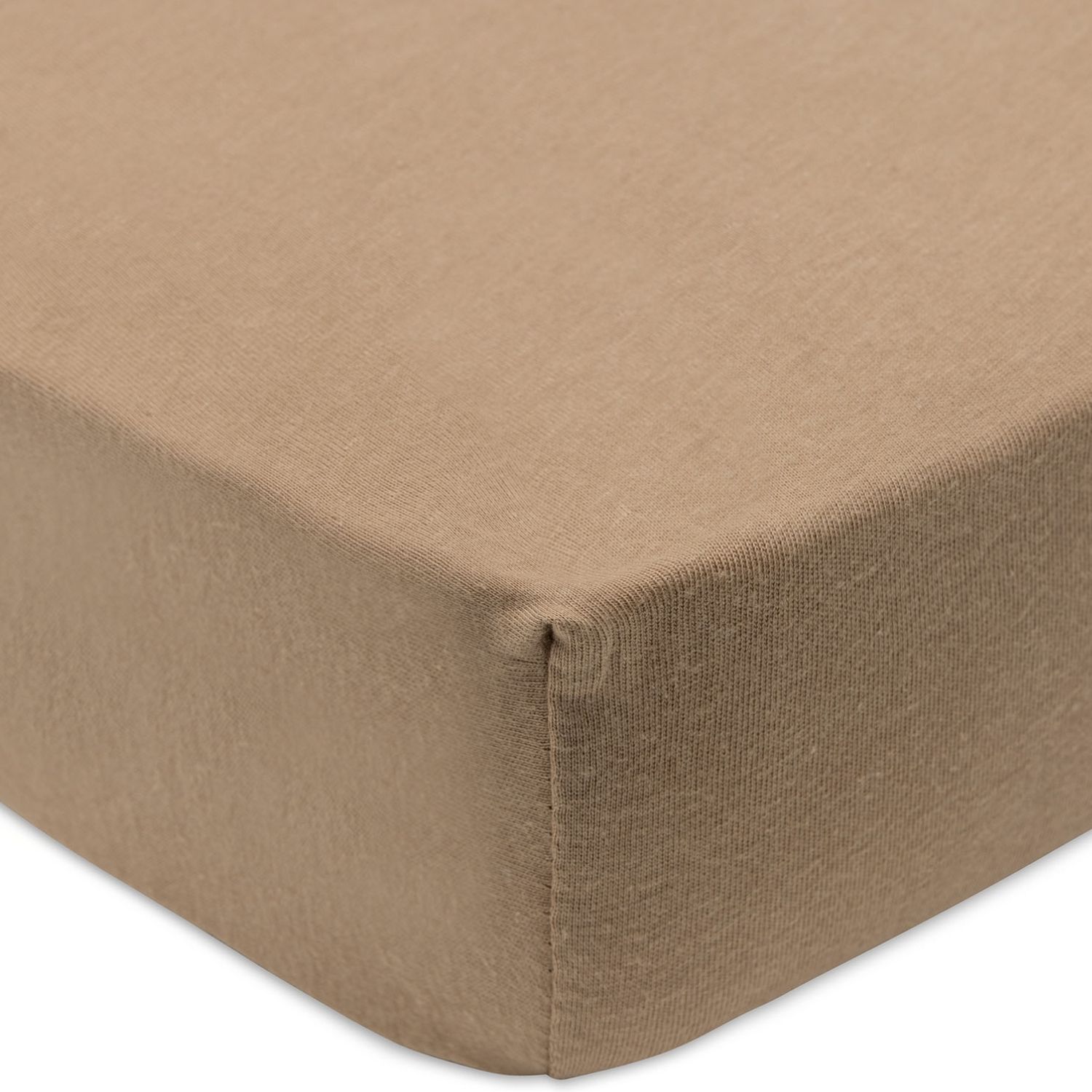 Lot de 2 draps housses en jersey Wild Rose-Biscuit (40 x 80 cm) (Jollein) - Image 1