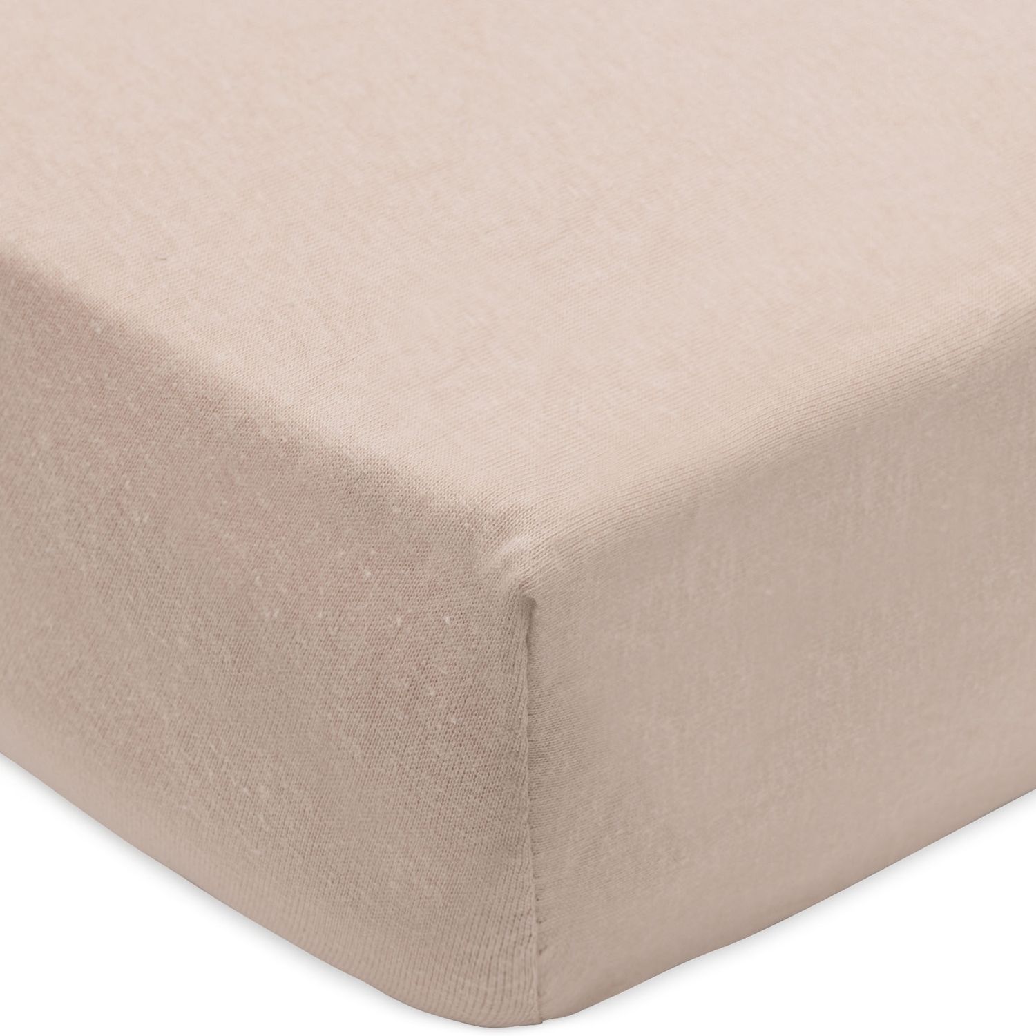 Lot de 2 draps housses en jersey Wild Rose-Biscuit (40 x 80 cm) (Jollein) - Image 2