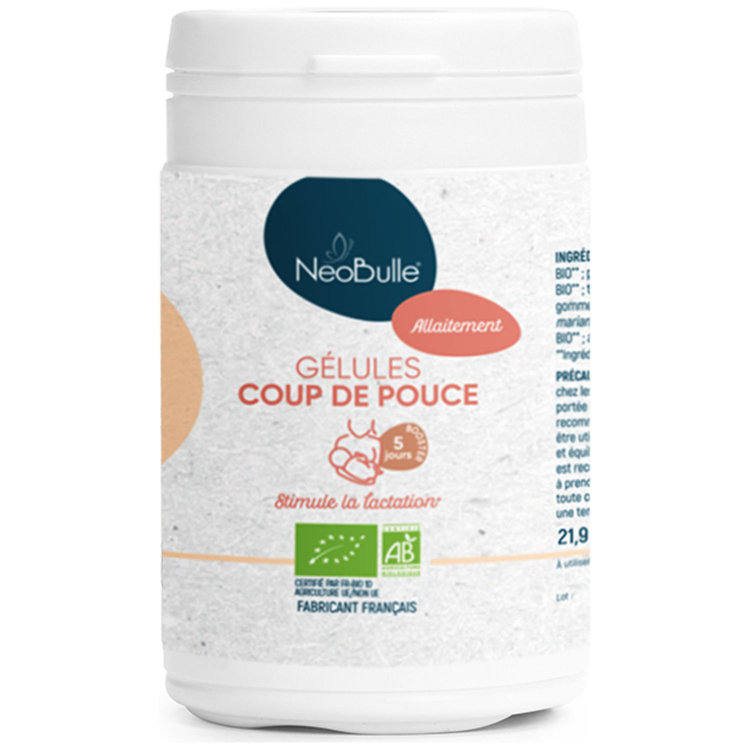 Neobulle - Allaitement Gélules Coup de pouce (45 gellules)