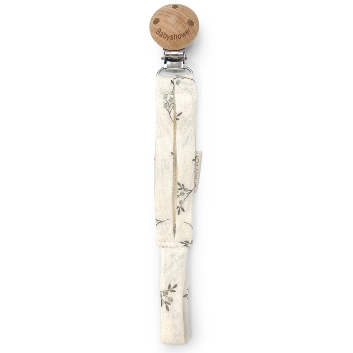 Babyshower - Attache sucette Wood Olive Bloom
