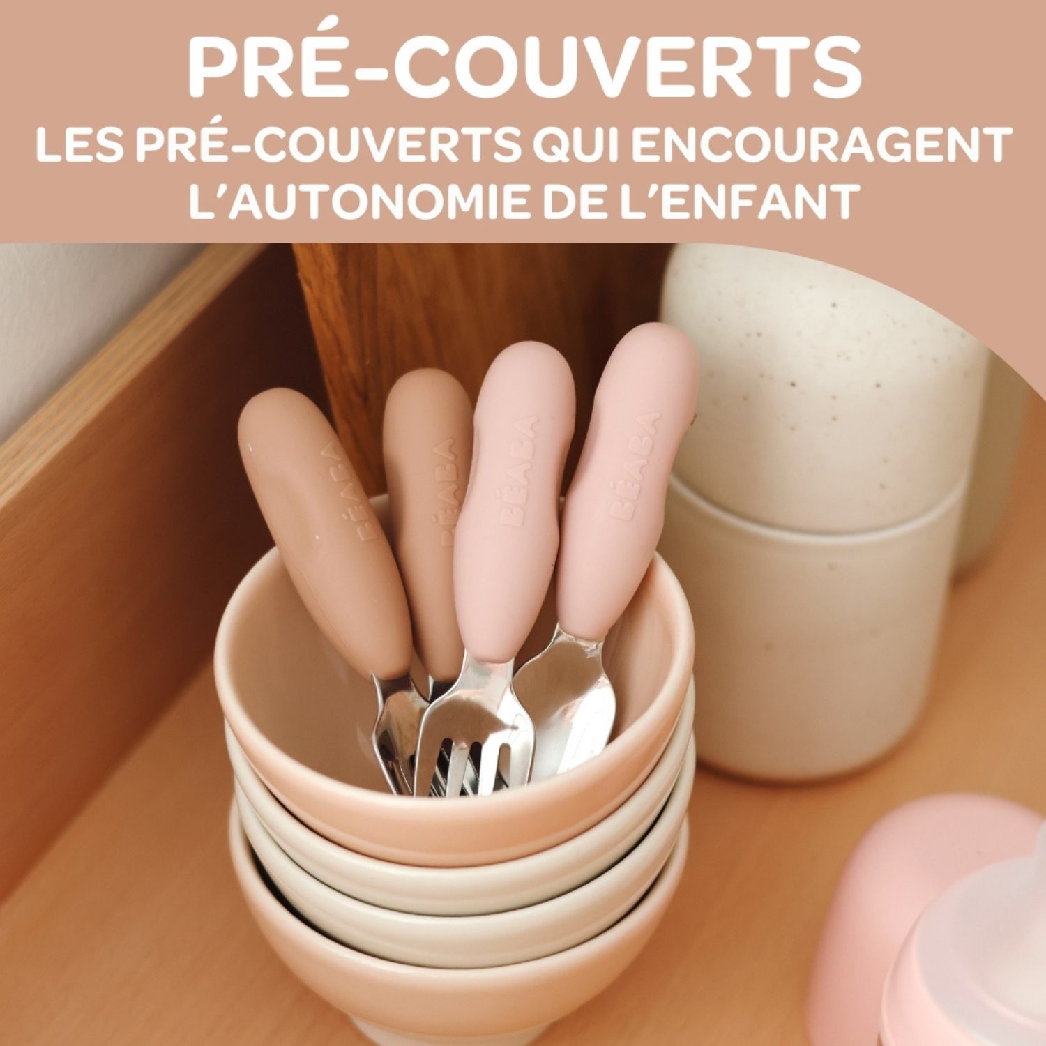 Lot de 2 précouverts inox Pralin (Béaba) - Image 3