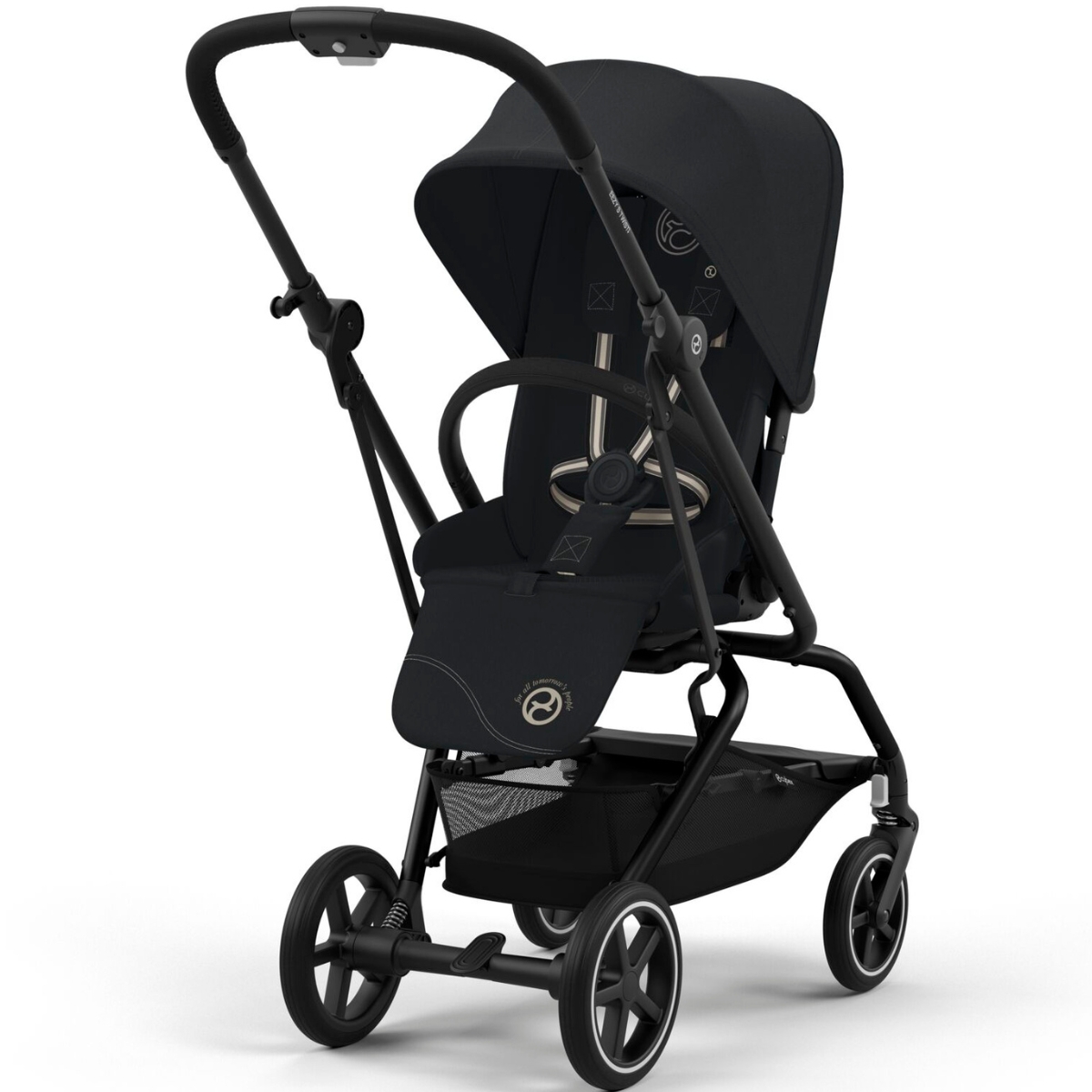 Cybex - Poussette Compacte Eezy S Twist+2 Châssis Black - Magic Black
