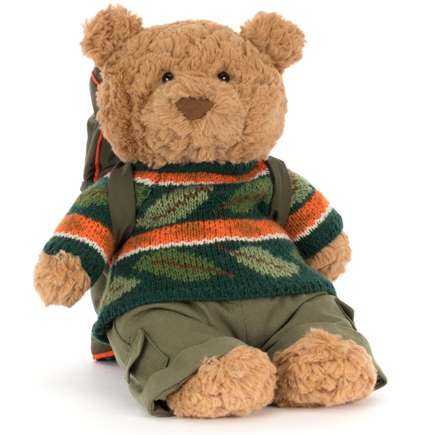 Peluche Bartholomew l'ours en tenue de randonnée (26 cm)