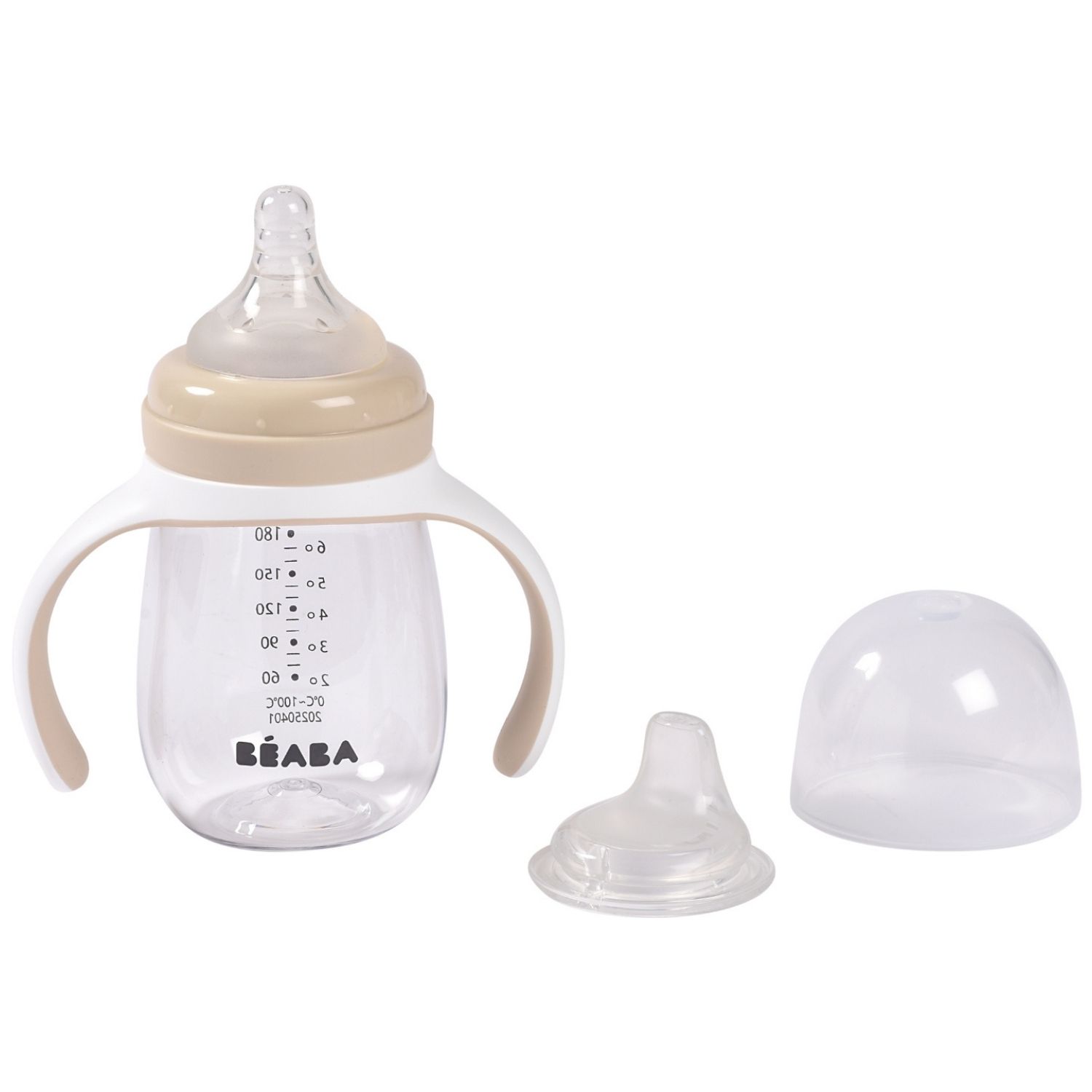 Biberon d'apprentissage 2 en 1 Argile (210 ml) (Béaba) - Image 2