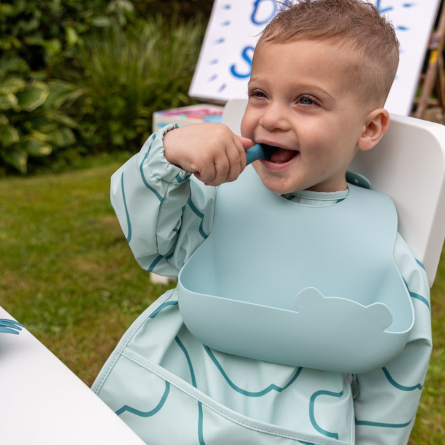 Set de 2 bavoirs Bleu (Tum Tum) - Image 1