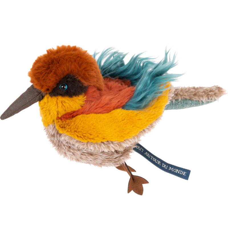 Peluche Oiseau guêpier Tout autour du monde (22 cm) (Moulin Roty) - Image 2