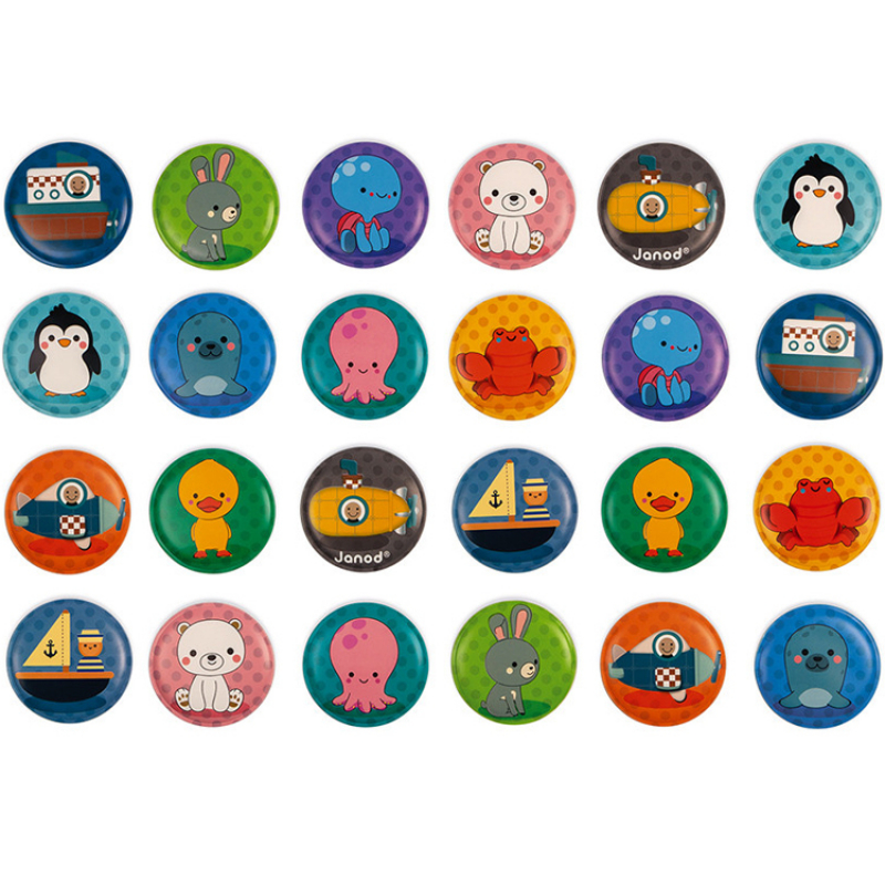 Jeu de bain Memo (24 pièces) (Janod) - Image 1