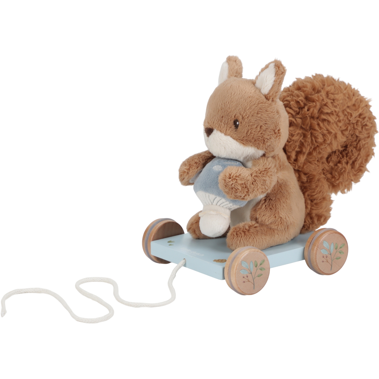Peluche à tirer écureuil FSC Forest Friends (Little Dutch) - Image 1