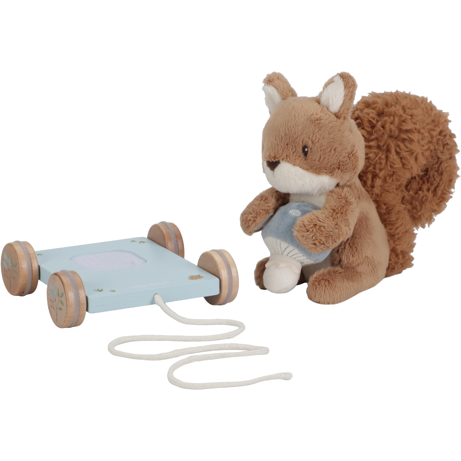 Peluche à tirer écureuil FSC Forest Friends (Little Dutch) - Image 3