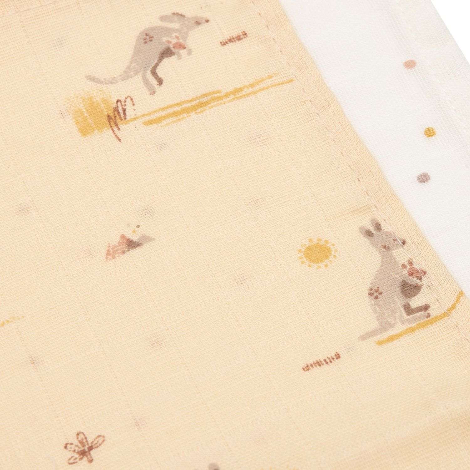 Lot de 3 mini langes Kangaroots (31 x 31 cm) (Jollein) - Image 3
