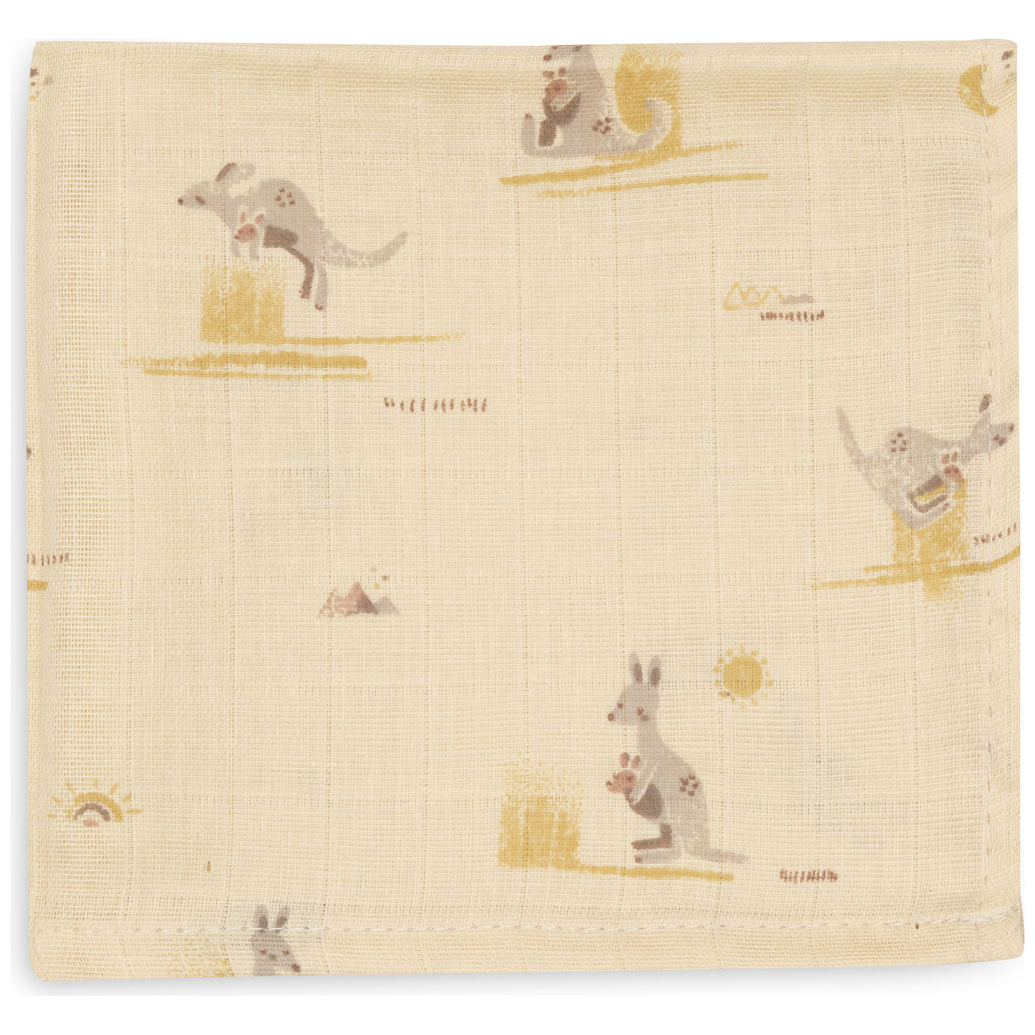 Lot de 3 mini langes Kangaroots (31 x 31 cm) (Jollein) - Image 4