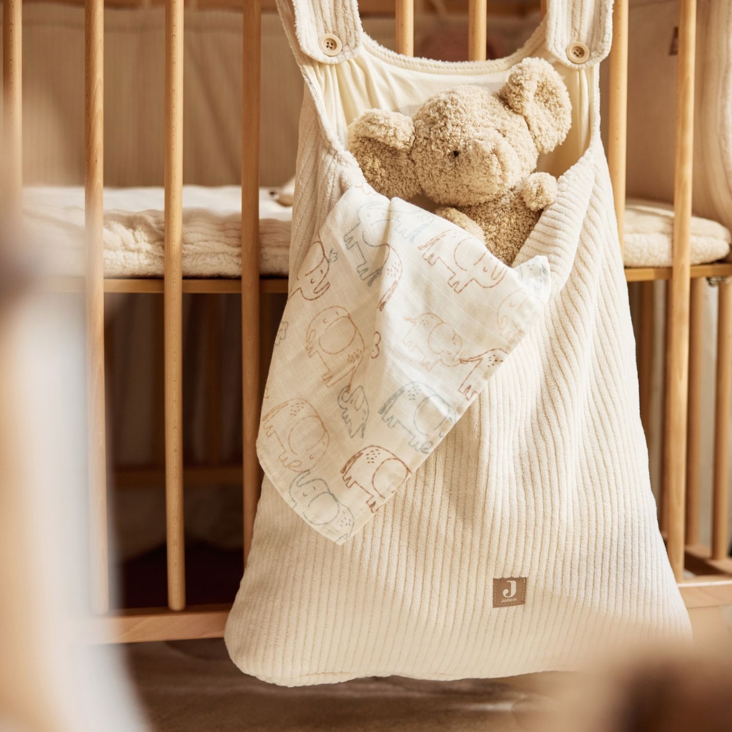 Sac de rangement Cloudy Rib Oatmeal (Jollein) - Image 1