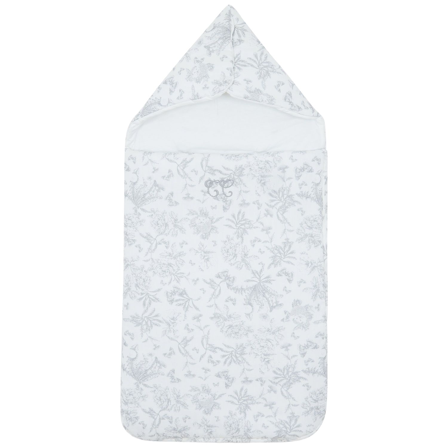 Tartine et Chocolat - Nid d'ange passe sangle Toile de Jouy gris