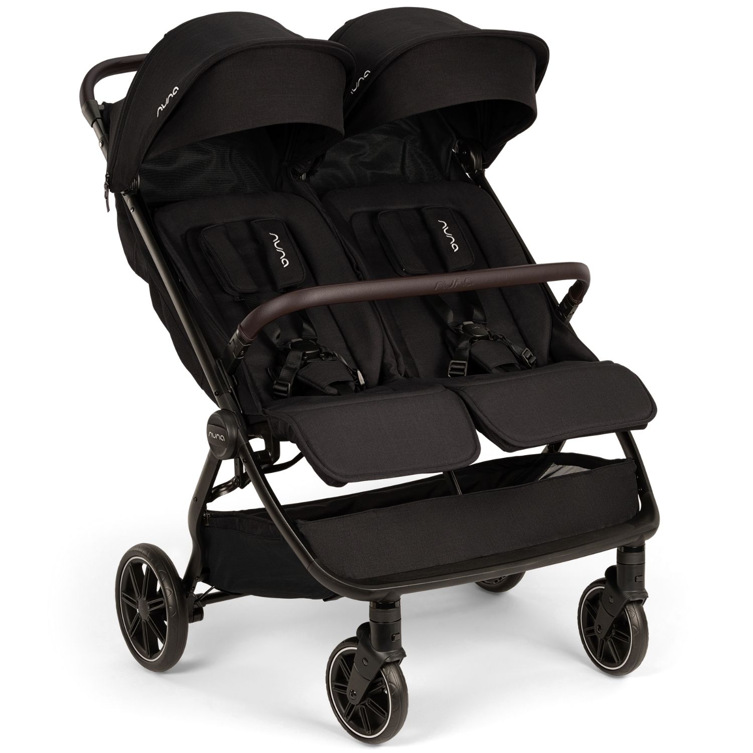 Poussette double TRVL dubl Caviar