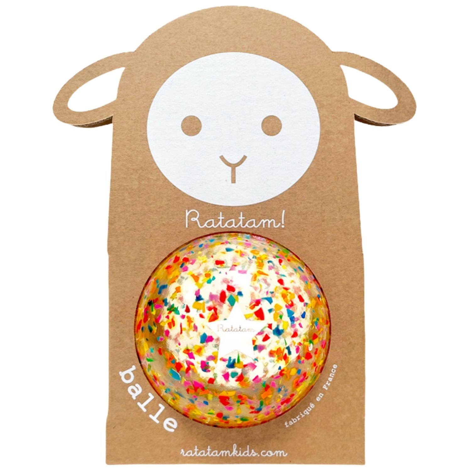 Ratatam - Ballon confettis Multicolore (10 cm)