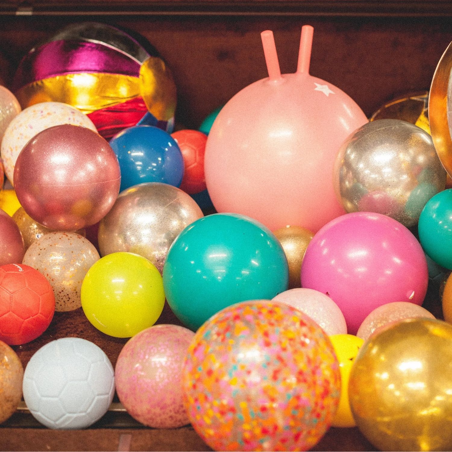 Ballon confettis Multicolore (10 cm) (Ratatam) - Image 2